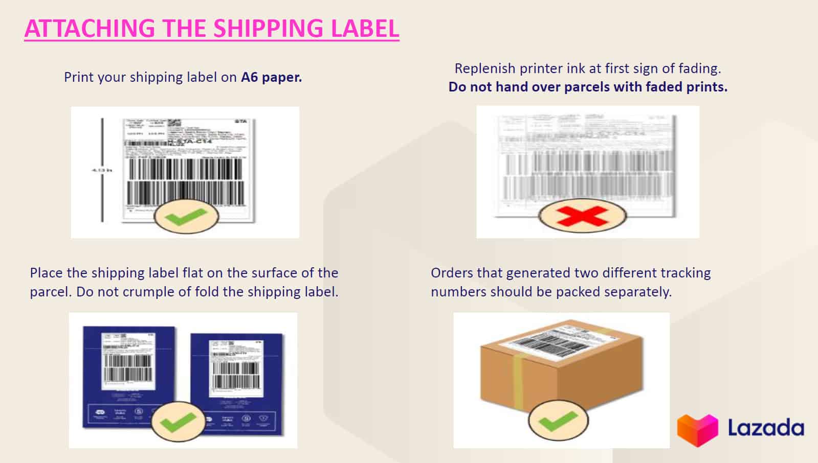 laszada drop off SHIPPING LABEL from grandson travel and tours